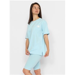 CSXW 90057-43 Комплект женский (футболка, шорты),голубой
