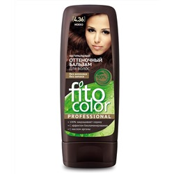 Натуральный оттеночный бальзам для волос серии Fito Color Professional , тон мокко