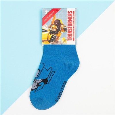 Носки для мальчика «Оптимус Прайм», Transformers, 14-16 см, цвет синий