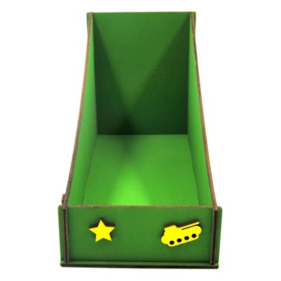 Green box с открытками с шоколадом