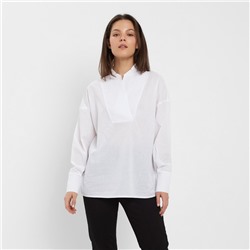 Рубашка женская MINAKU: Cotton collection цвет белый, р-р 42-44
