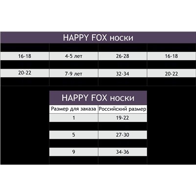 Happy Fox, Носки детские высокие Happy Fox