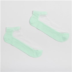 Носки женские стеклянные MINAKU цвет зелёный, размер 36-37 (23 см)