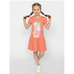 CSKG 63659-28 Платье для девочки,коралловый