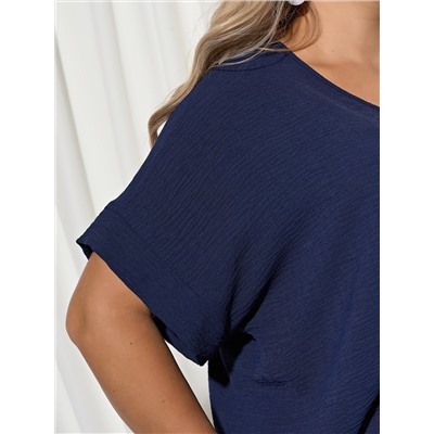 Блуза 0113-2 тёмно-синий