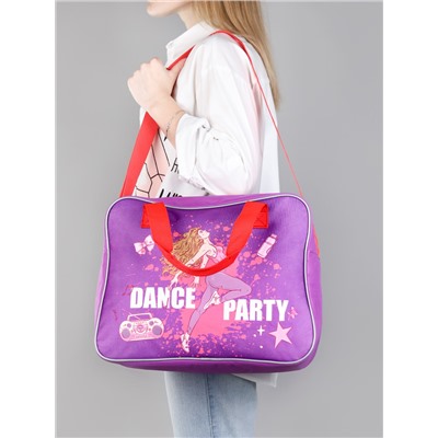 Сумка для спорта, DANCE PARTY, фиолетовый (МО-0736) 38x29x20 см