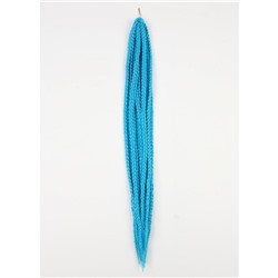 Косы для афрорезинок, 60 см, 15 прядей (CE), цвет голубой(#613A)