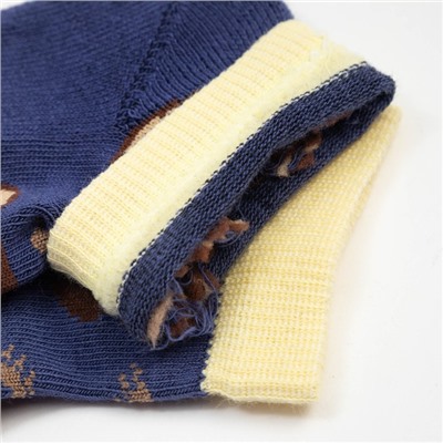Носки детские махровый след, цвет джинс, размер 9-10