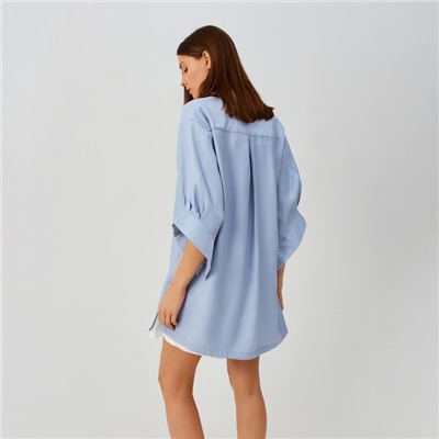 Рубашка женская MINAKU: Casual collection цвет голубой, р-р 42