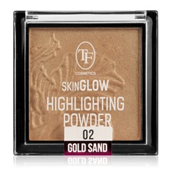 Хайлайтер для лица Skin Glow TC-09-02C, тон 02 золотой песок, 10г