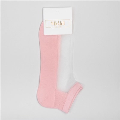 Носки женские стеклянные MINAKU цвет розовый, размер 36-37 (23 см)