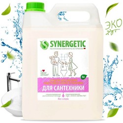 Чистящее средство Synergetic, гель, для сантехники, без хлора, 5 л