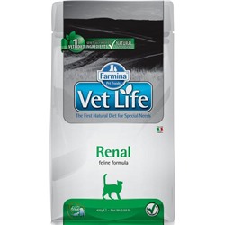 Корм Vet Life Cat Renal 400g/ для взрослых  кошек при почечной недостаточности