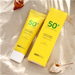 Солнцезащитный крем NEXTBEAU с азиатской центеллой SPF 50+ / PA++++, 55 мл