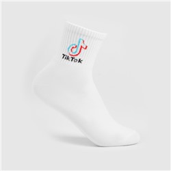 Носки детские TikTok, цвет белый, размер 20 (8-10 лет)