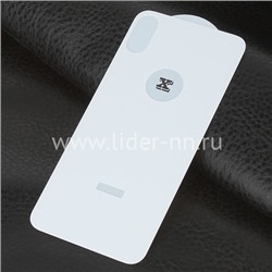 Защитное стекло на ЗАДНЮЮ панель для iPhoneX/XS 5-10D (без упаковки) белое