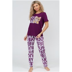 Пижама "Кисуля" брюки (фиолетовый)