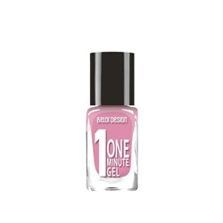 Лак для ногтей One minute gel тон 214 сливовый пломбир, 10мл