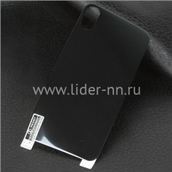 Гибкое стекло для  iPhone X на ЗАДНЮЮ панель (без упаковки) черная