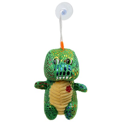 Мягкая игрушка «Динозаврик» с цветочком, на подвесе, 11 см, цвет МИКС
