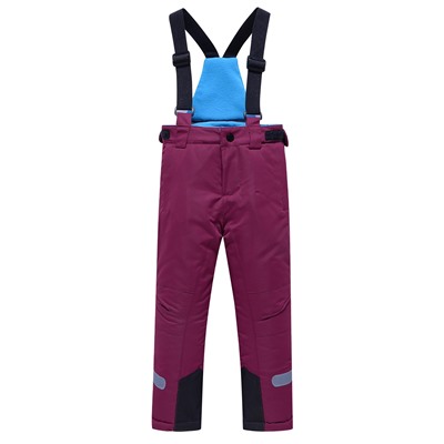 Брюки горнолыжные подростковые для девочки темно-фиолетового цвета 9252TF