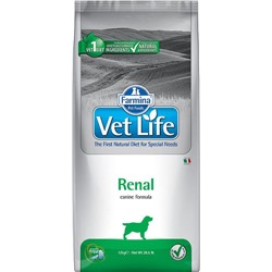 Корм VET LIFE Dog Renal 2 kg/ для взрослых собак при заболевании почек
