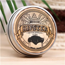 Помада на водной основе для укладки волос Hipster Aquatic pomade ultra, классическая, 33 мл