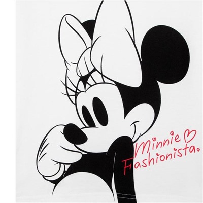 Футболка "Minnie Fashionista" Минни Маус, белый