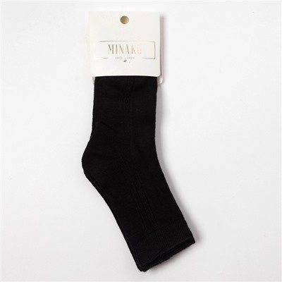 Набор детских носков 2 пары MINAKU «Бамбук», цвет чёрный, размер 26-31 (16-20 см)