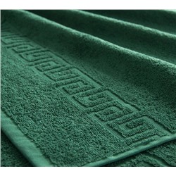 Полотенце махровое - Темная зелень