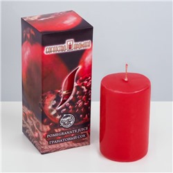 Свеча ароматическая "Гранатовый сок", 4×6 см, в коробке