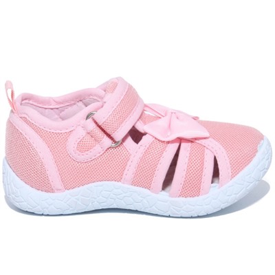 A14504 Детские текстильные сандалии, розовый