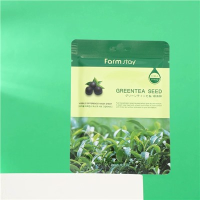 Набор масок для лица Farmstay, с семенами зеленого чая, огурцом, алоэ, 3 шт.