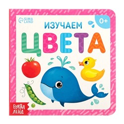 Картонная книга «Изучаем цвета», 10 стр.