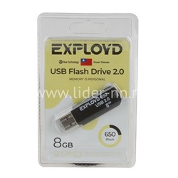 USB Flash 8GB Exployd (650) черный