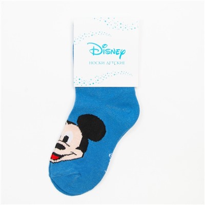Носки для мальчика «Микки Маус», DISNEY, 14-16 см, цвет синий