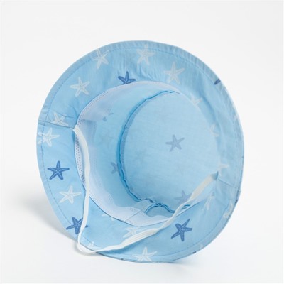 Панама детская MINAKU "Морская звезда", цвет голубой, р-р 48-49
