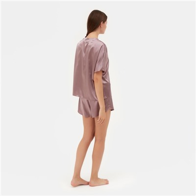 Пижама (сорочка, шорты) женская MINAKU: Light touch цвет фиолетовый, р-р 42