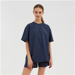 Комплект (футболка, шорты) женский MINAKU: Casual Collection, цвет графит, размер 44