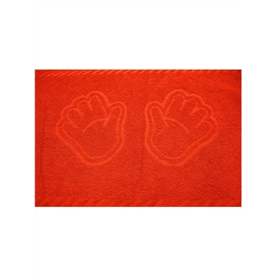 Полотенце махровое "Ручки" р.35*60 Оранжевый