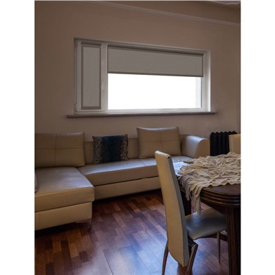 Рулонная штора «Меланж», 40х160 см, цвет бежево-серый