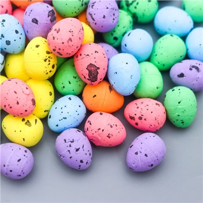 Декор пасхальный "Яйцо - перепелиное" набор 100 шт разноцветные 1,8х1,5х1,5 см