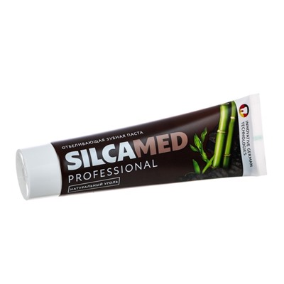Зубная паста Silcamed professional black whitenng organic 100 г