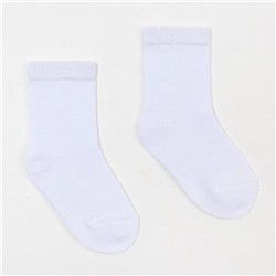 Носки детские, цвет белый, размер 12