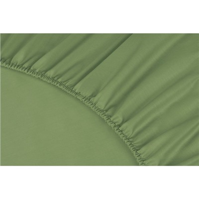 Простыня на резинке «Моноспейс», размер 90х200х23 см, цвет зеленый