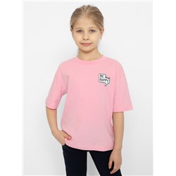 CSJG 63653-27 Футболка для девочки,розовый