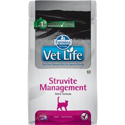 Корм Vet Life Cat Management Struvite 400g/ для взрослых  кошек при профил. МКБ