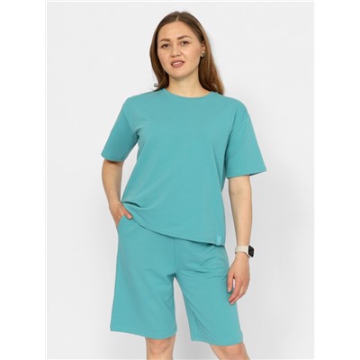 CSXW 90054-39 Комплект женский (футболка, шорты),морская волна