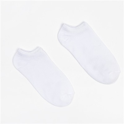 Носки мужские укороченные MINAKU: Premium цвет белый, размер 40-41 (27 см)