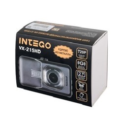 Видеорегистратор с экраном INTEGO VX-215HD 2.7 1280х720р,  угол 120, инфракрасная подсветка
